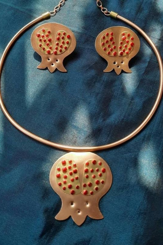 POMEGRANATE SET (INCL. EARRINGS)